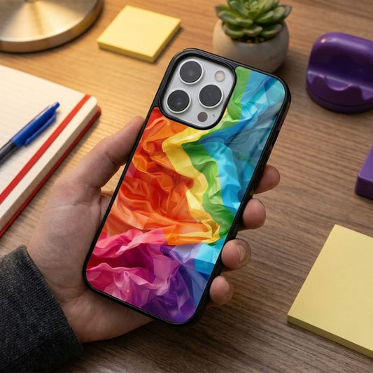 Rainbow Art Protective Case Compatible with iPhone, Samsung & Google Pixel YW0158