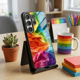 Rainbow Art Protective Case Compatible with iPhone, Samsung & Google Pixel YW0158