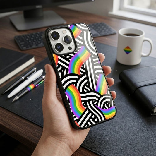 Rainbow Art Protective Case Compatible with iPhone, Samsung & Google Pixel YW0159