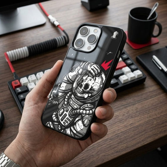Space Skull Protective Case Compatible with iPhone, Samsung & Google Pixel YW0160