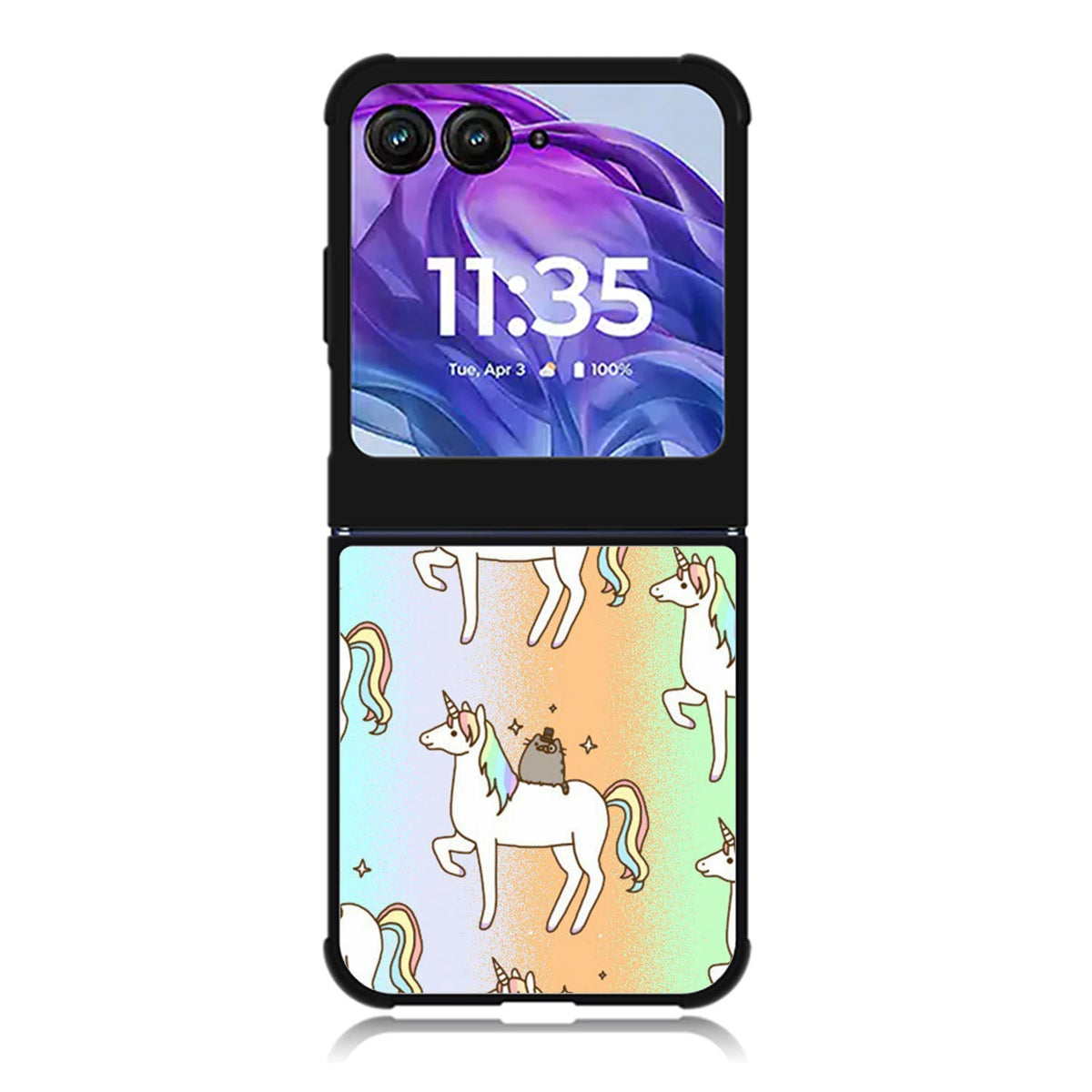 Pusheen and Unicorn Motorola Moto Razr 2024 , Moto Razr 50 Case FE0119