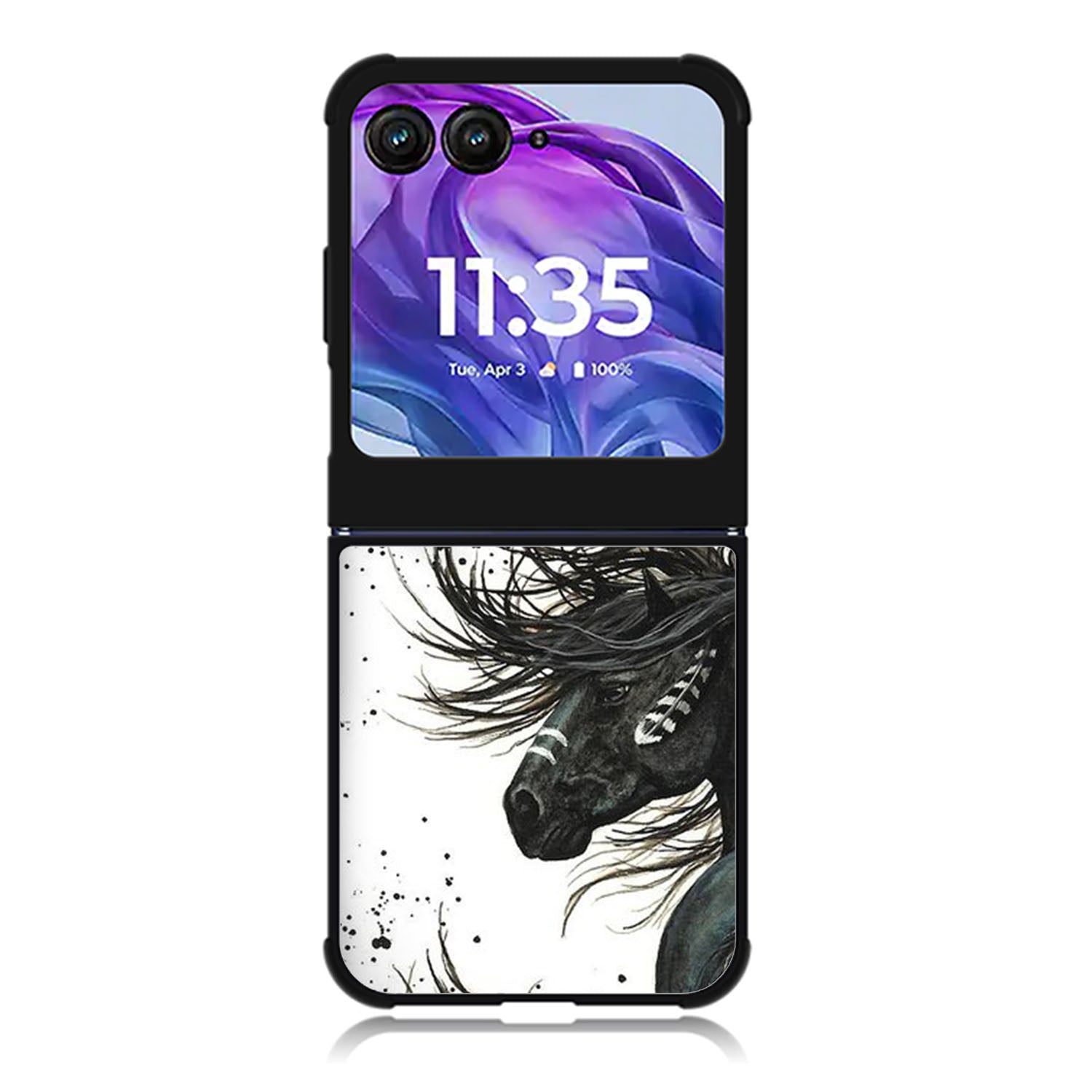 Majestic Mustang Horse Bag Motorola Moto Razr 2024 , Moto Razr 50 Case FE0117
