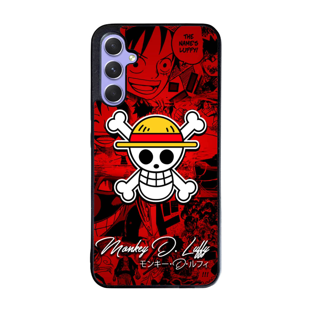 One Piece Logo Comic Case Samsung Galaxy A35 5G BC0102