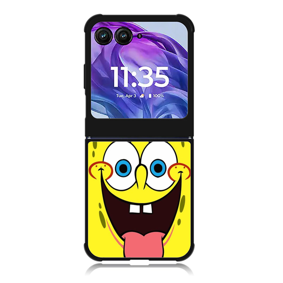 Spongebob face character Motorola Moto Razr 2024 , Moto Razr 50 Case FE0100