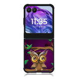 The Owl Purple Midnight Motorola Moto Razr 2024 , Moto Razr 50 Case FE0098