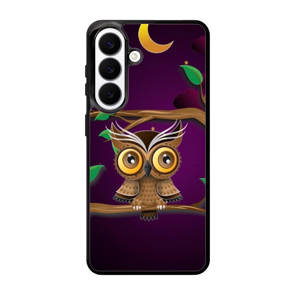The Owl Purple Midnight Samsung Galaxy S26 Case BC0098