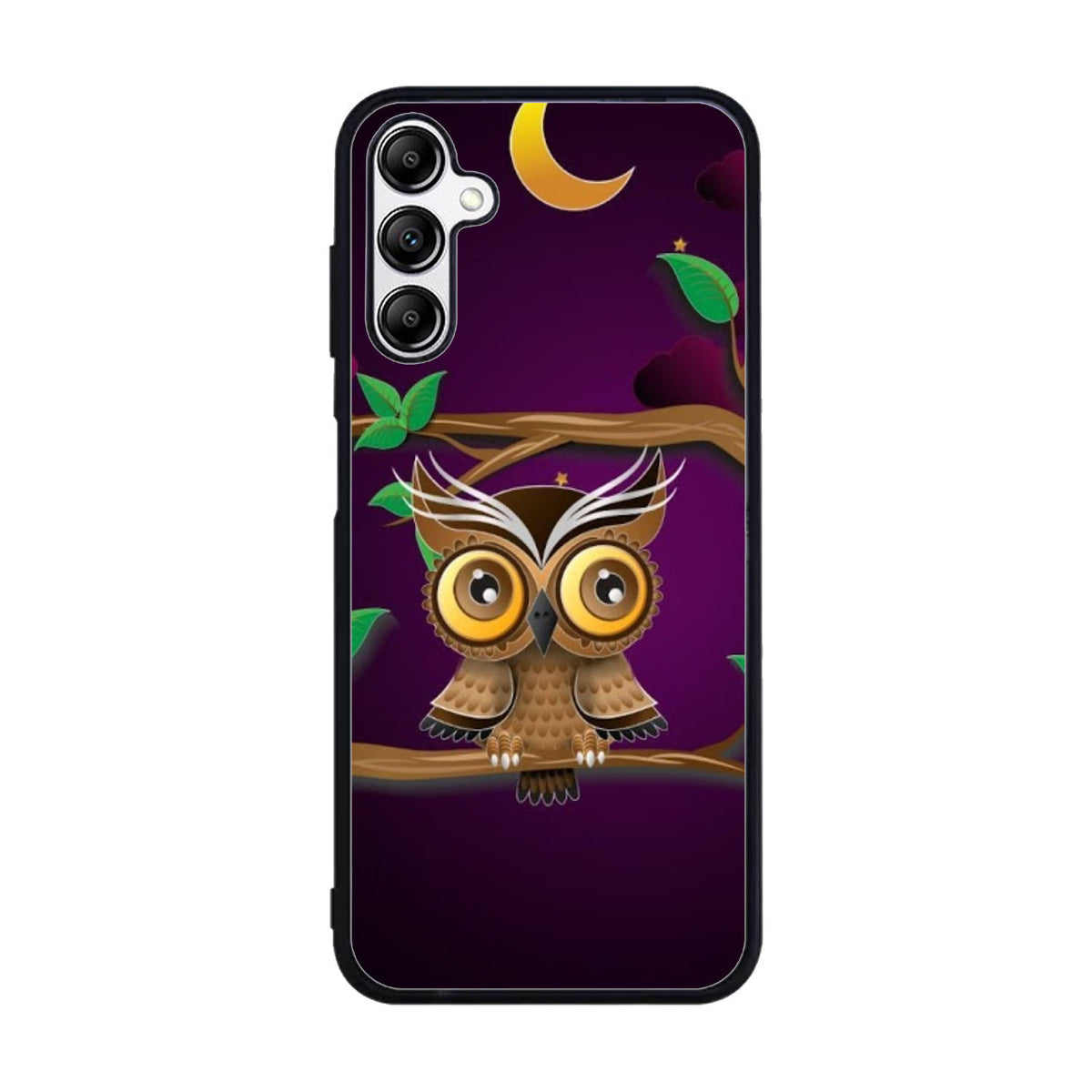 The Owl Purple Midnight Case Samsung Galaxy A15 BC0098