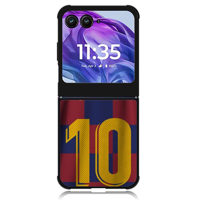 Messi Barcelona Jersey Motorola Moto Razr 2024 , Moto Razr 50 Case