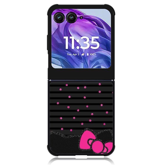 Hello Kitty Pigtail Motorola Moto Razr 2024 , Moto Razr 50 Case