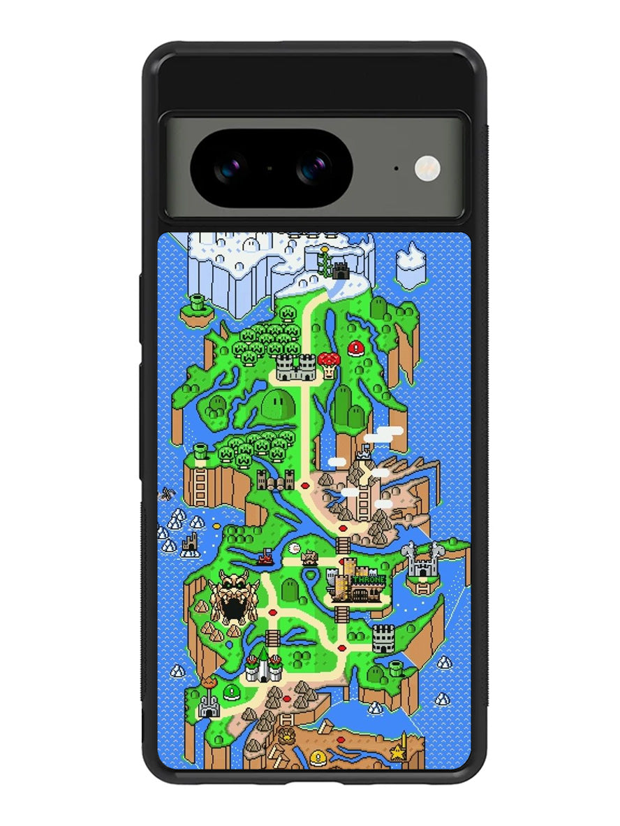 Super Mario World Map Google Pixel 8a Case