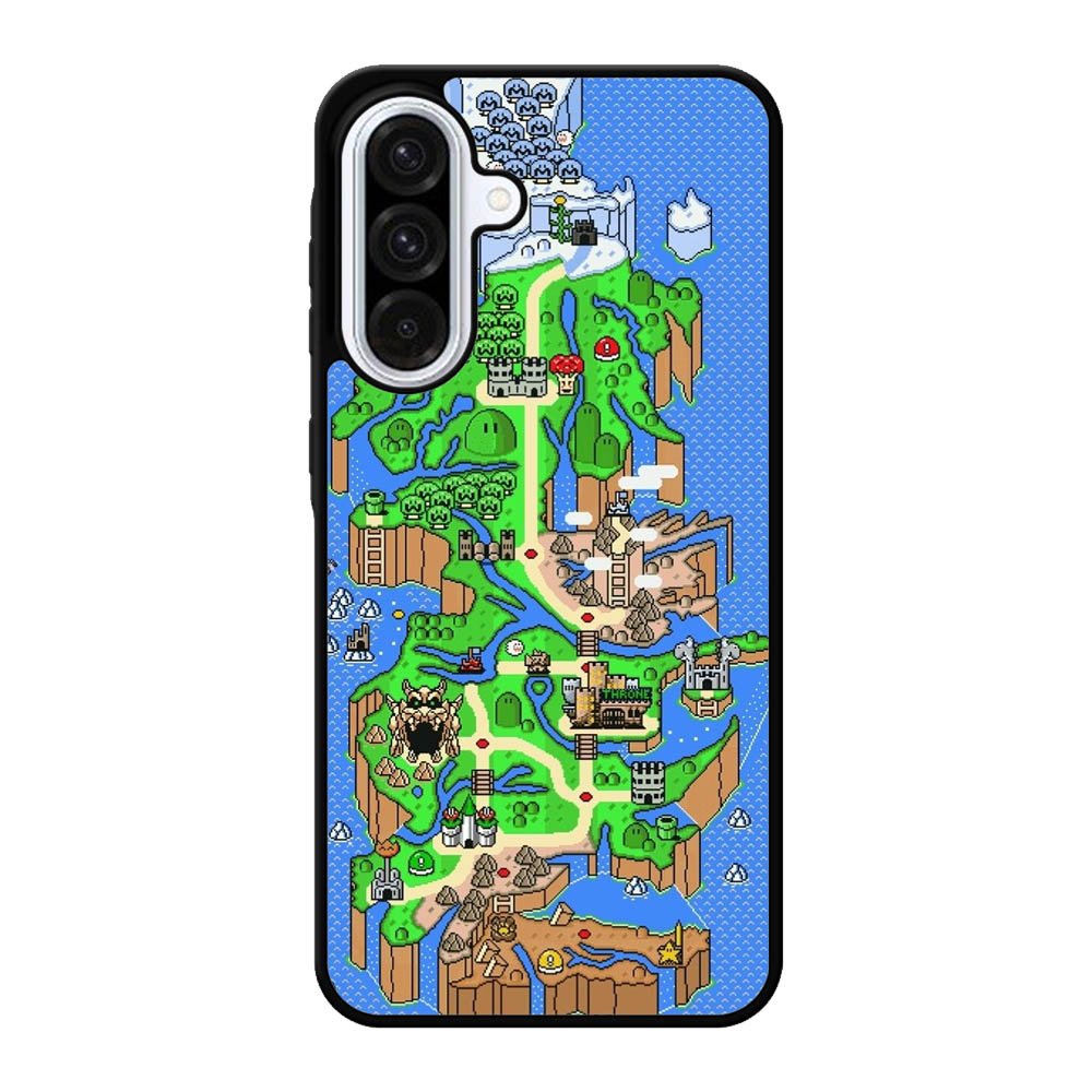 Super Mario World Map Samsung Galaxy A56 Case FE1036