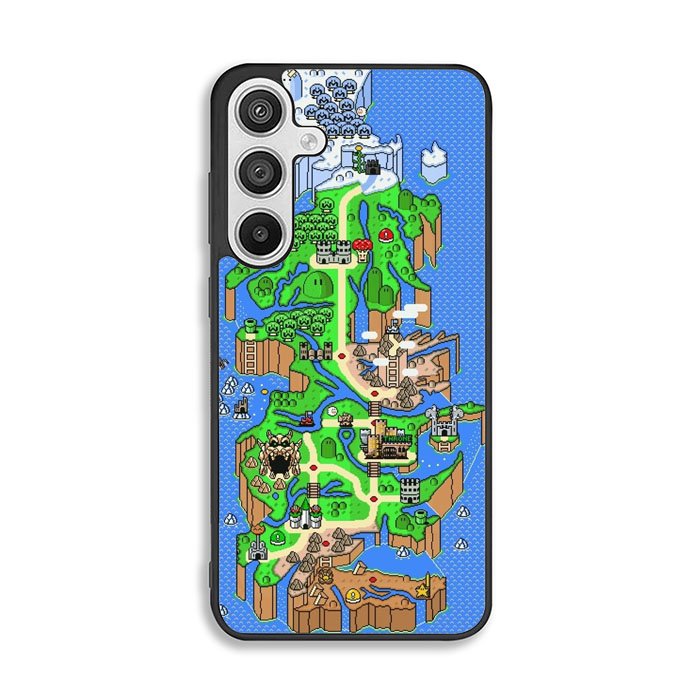 Super Mario World Map Samsung Galaxy A26 Case FE1036