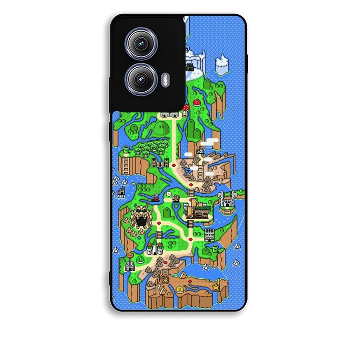 Super Mario World Map Motorola Moto Edge 2024 Case FE0763