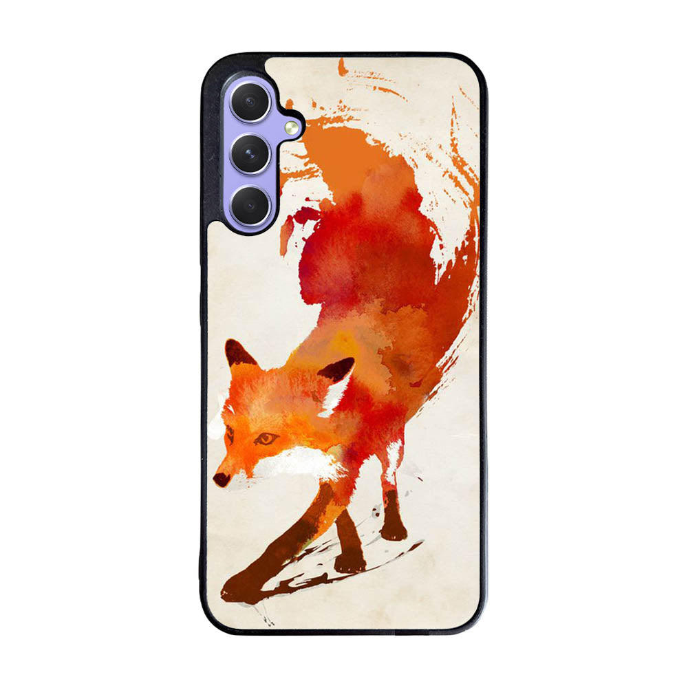 Watercolor art orange red fox animal Case Samsung Galaxy A55 5G BC1052