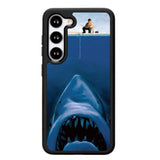 Funny Fishing Shark Samsung Galaxy S25 5G Case
