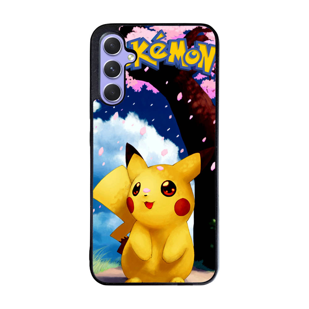 Awesome Sakura Sweet Pikachu Pokemon Case Samsung Galaxy A55 5G BC1076