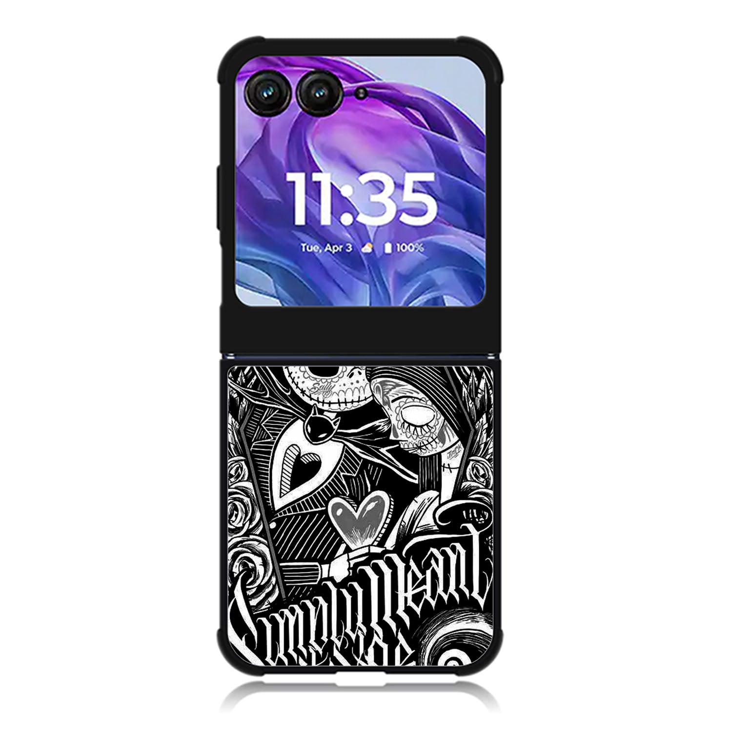 Jack And Sally Muertitos The Nightmare Before Christmas Motorola Moto Razr Plus 2025/2024 Case, Moto Razr 50 Ultra 5G BC1078