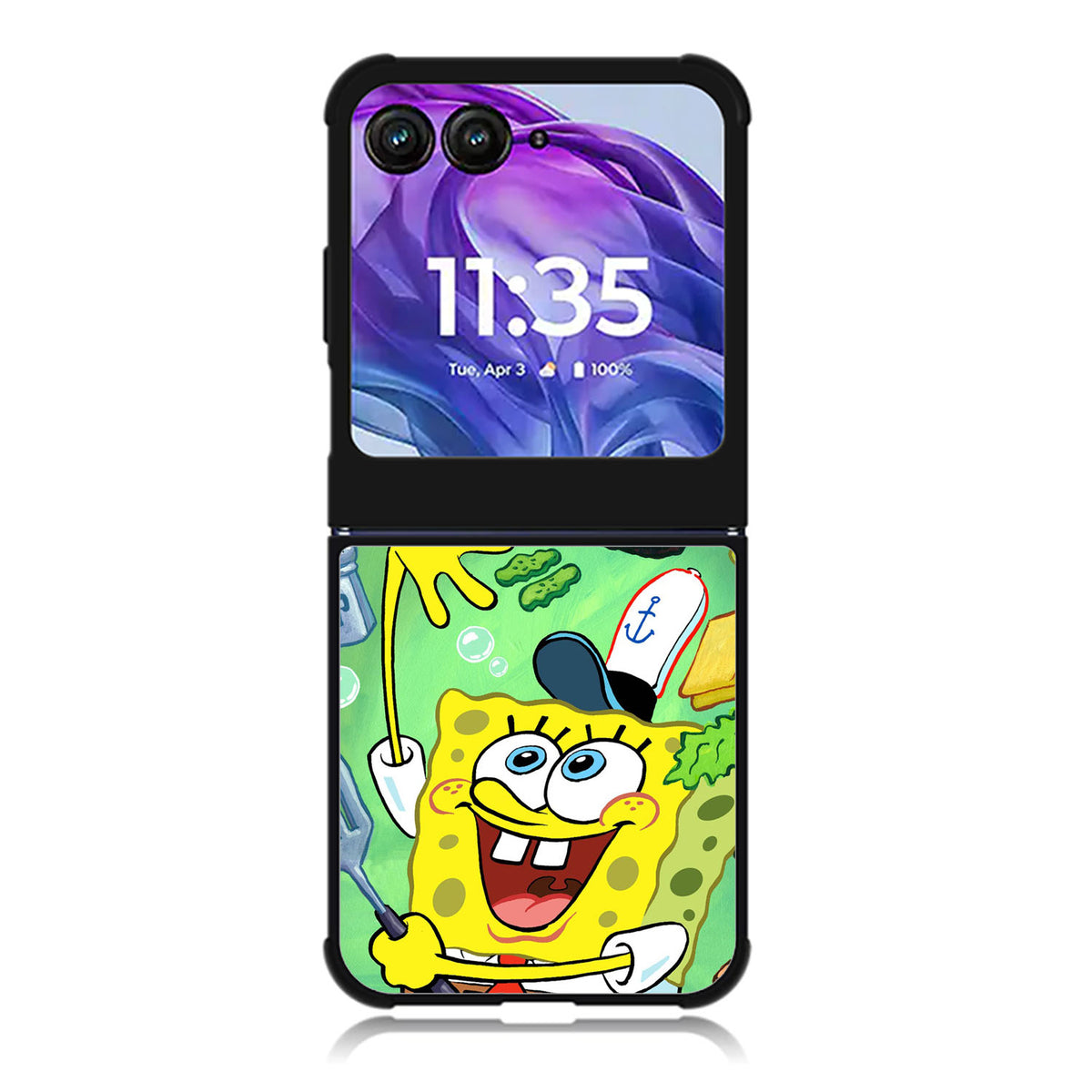Spongebob Squarepants krabby patty Motorola Moto Razr Plus 2025/2024 Case, Moto Razr 50 Ultra 5G BC1080