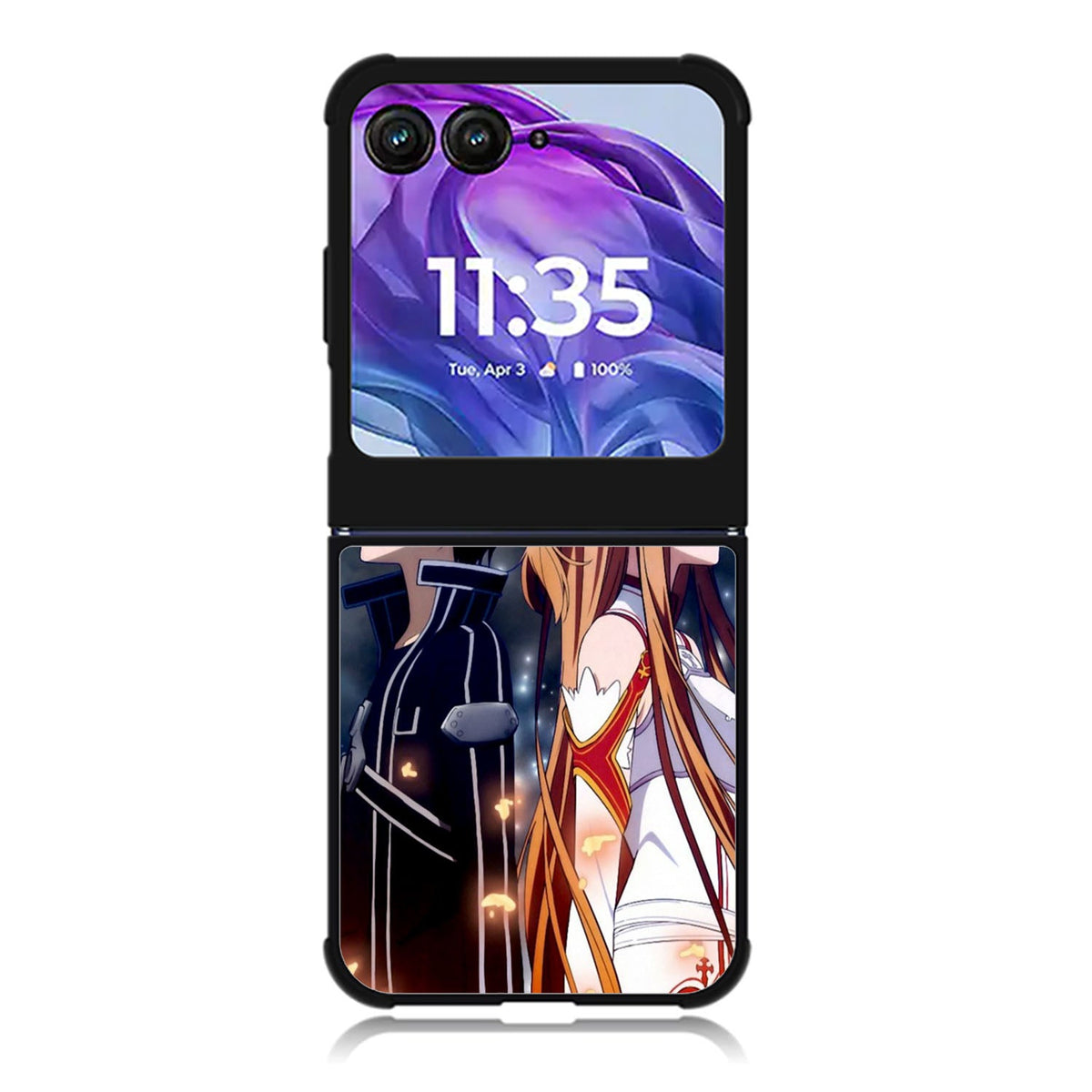 SWORDS ART ONLINE SAO KIRITO AND ASUMA ANIME  Motorola Moto Razr 2024 , Moto Razr 50 Case FE1104