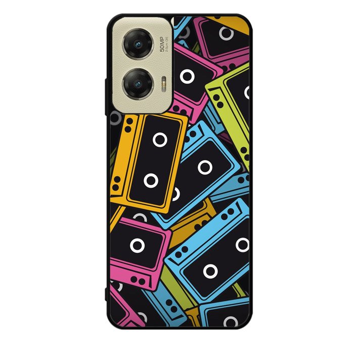 Multicolor Cassette Tape Z0579 Motorola Moto G Stylus 5G 2024 Case