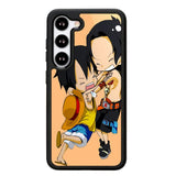 luffy and brother chibi Z0951 Samsung Galaxy S25 5G Case