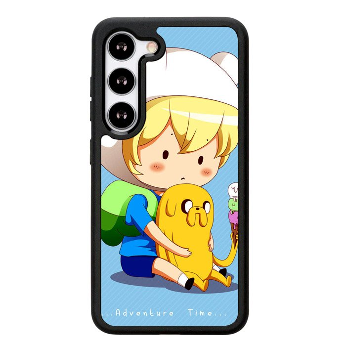 Adventure Time Chibi Finn And Jake Z0988 Samsung Galaxy S25 Plus 5G , Samsung Galaxy S25+ 5G Case