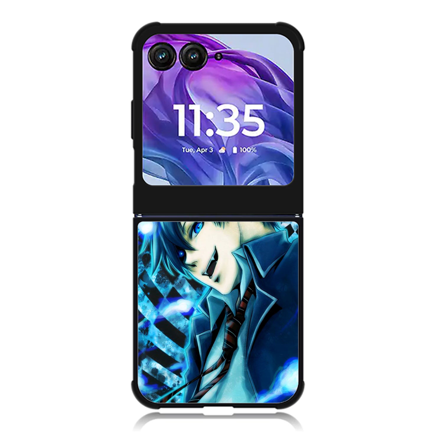 Ao No Exorcist Blue Demon Motorola Moto Razr Plus 2025/2024 Case, Moto Razr 50 Ultra 5G BC1137