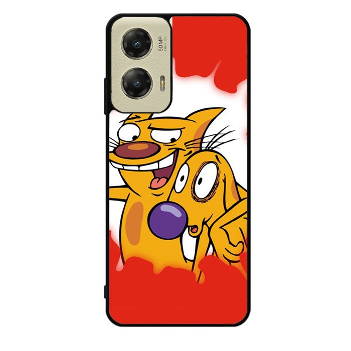 cat and dog Z1329 Motorola Moto G Stylus 5G 2024 Case