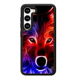 wolf glow line Z1432 Samsung Galaxy S25 5G Case