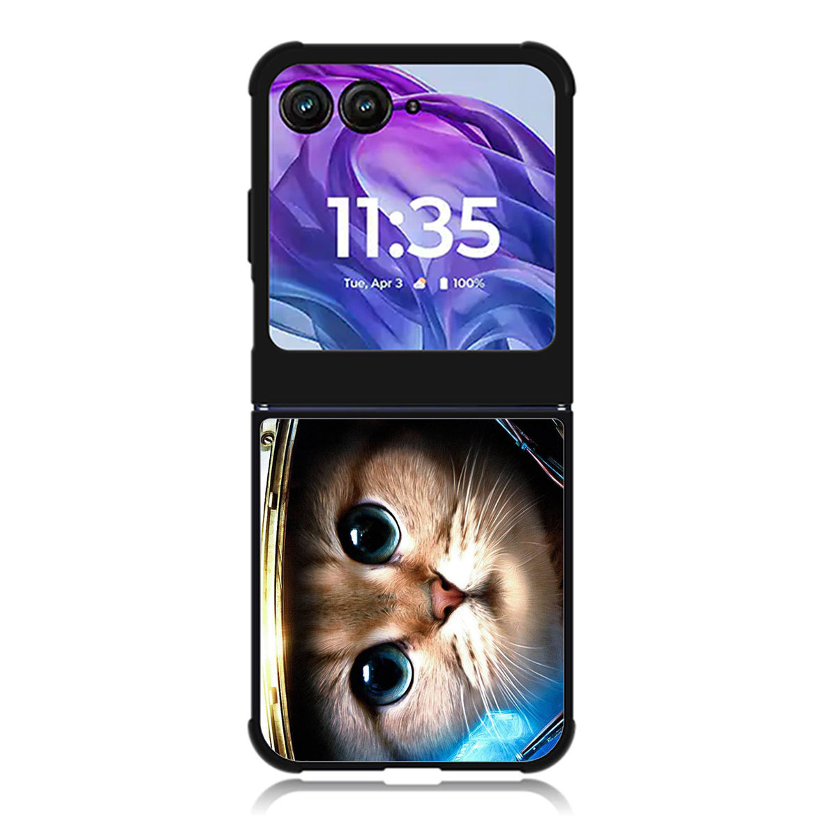 Space Cat Motorola Moto Razr Plus 2025/2024 Case, Moto Razr 50 Ultra 5G BC1165