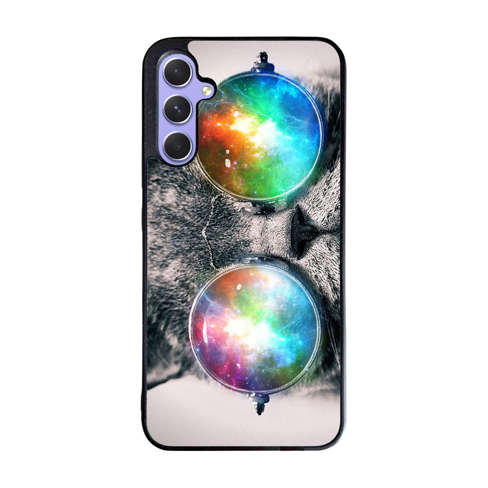 space cat glasses Case Samsung Galaxy A35 5G BC1166