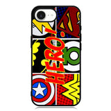 Pop Comic Super Hero Logo Z2840 iPhone 16e Case