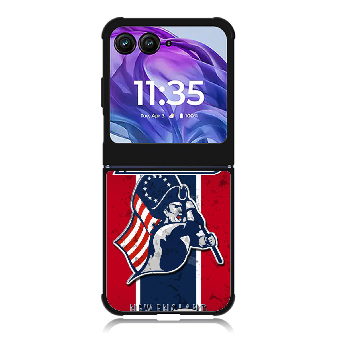 New England Patriots Motorola Moto Razr Plus 2025/2024 Case, Moto Razr 50 Ultra 5G BC1207