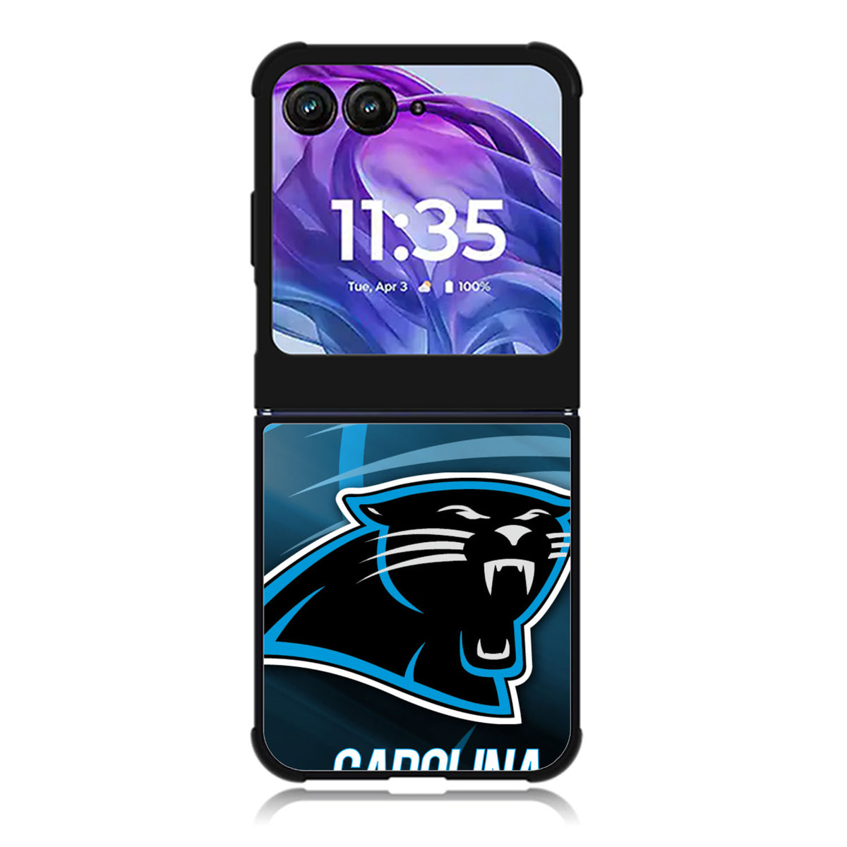 Carolina Panthers Motorola Moto Razr Plus 2025/2024 Case, Moto Razr 50 Ultra 5G BC1226