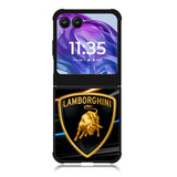 lamborghini logo black Motorola Moto Razr 2024 , Moto Razr 50 Case FE1243