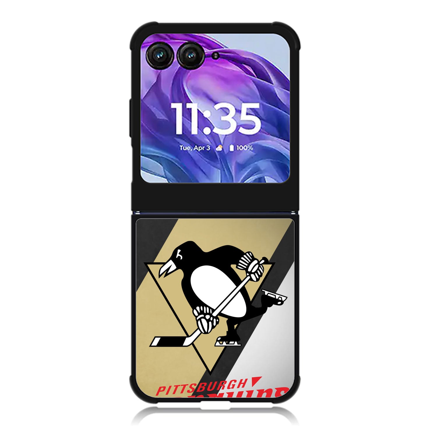 Pittsburgh Penguins Motorola Moto Razr Plus 2025/2024 Case, Moto Razr 50 Ultra 5G BC1250