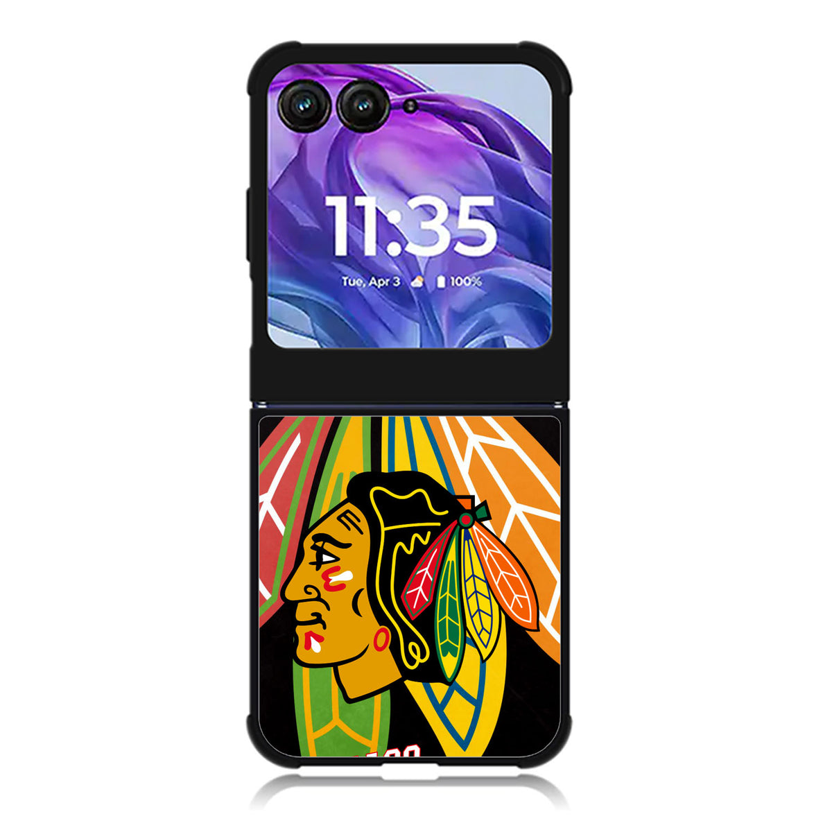 Chicago Blackhawks Motorola Moto Razr Plus 2025/2024 Case, Moto Razr 50 Ultra 5G BC1253