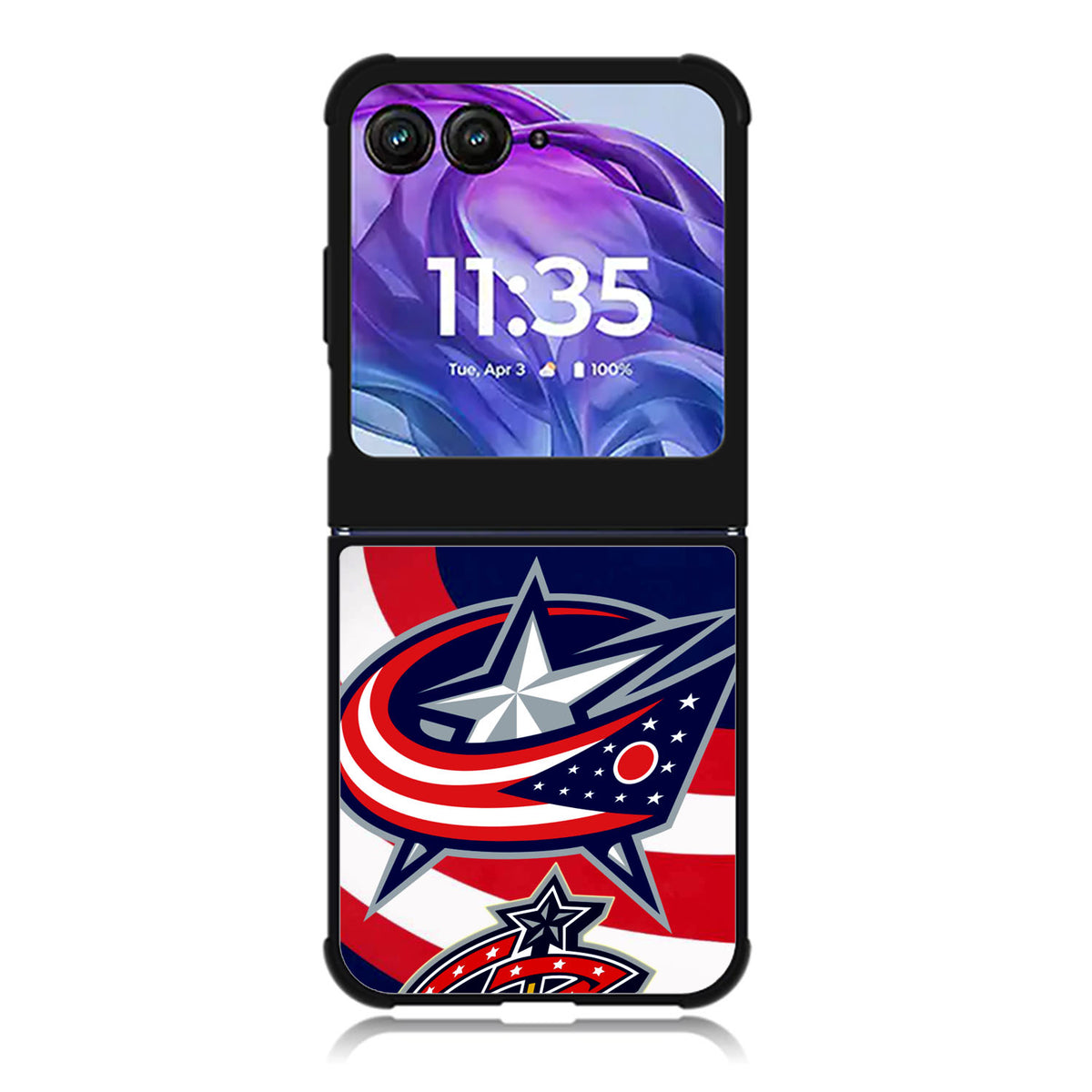 Columbus Blue Jackets Motorola Moto Razr Plus 2025/2024 Case, Moto Razr 50 Ultra 5G BC1258