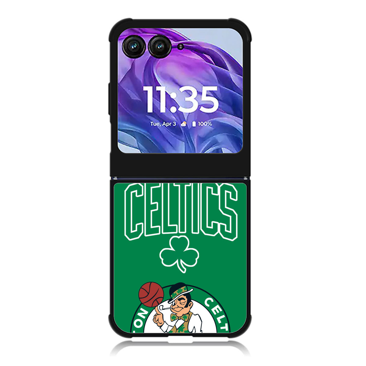 Boston Celtics Motorola Moto Razr Plus 2025/2024 Case, Moto Razr 50 Ultra 5G BC1300
