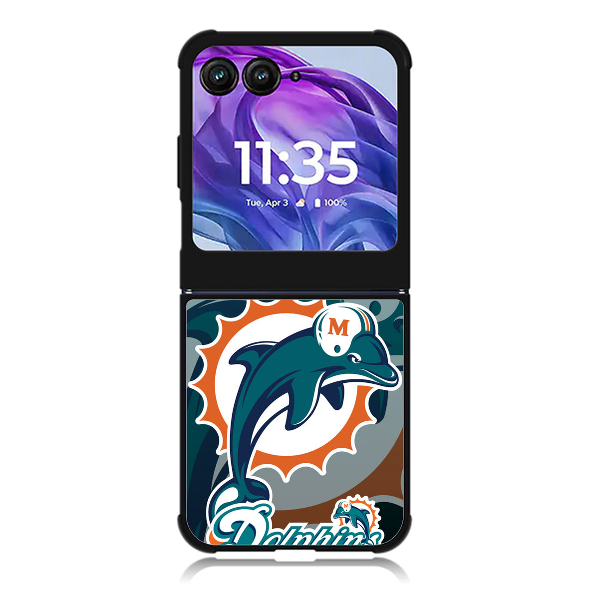Miami Dolphins Nfl Motorola Moto Razr Plus 2025/2024 Case, Moto Razr 50 Ultra 5G BC1308
