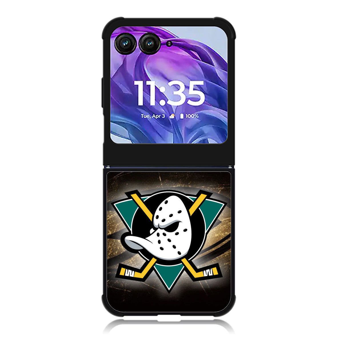 Anaheim Mighty Ducks NHL Motorola Moto Razr Plus 2025/2024 Case, Moto Razr 50 Ultra 5G BC1311