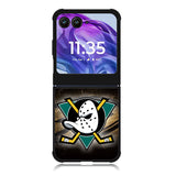 Anaheim Mighty Ducks NHL Motorola Moto Razr Plus 2025/2024 Case, Moto Razr 50 Ultra 5G BC1311