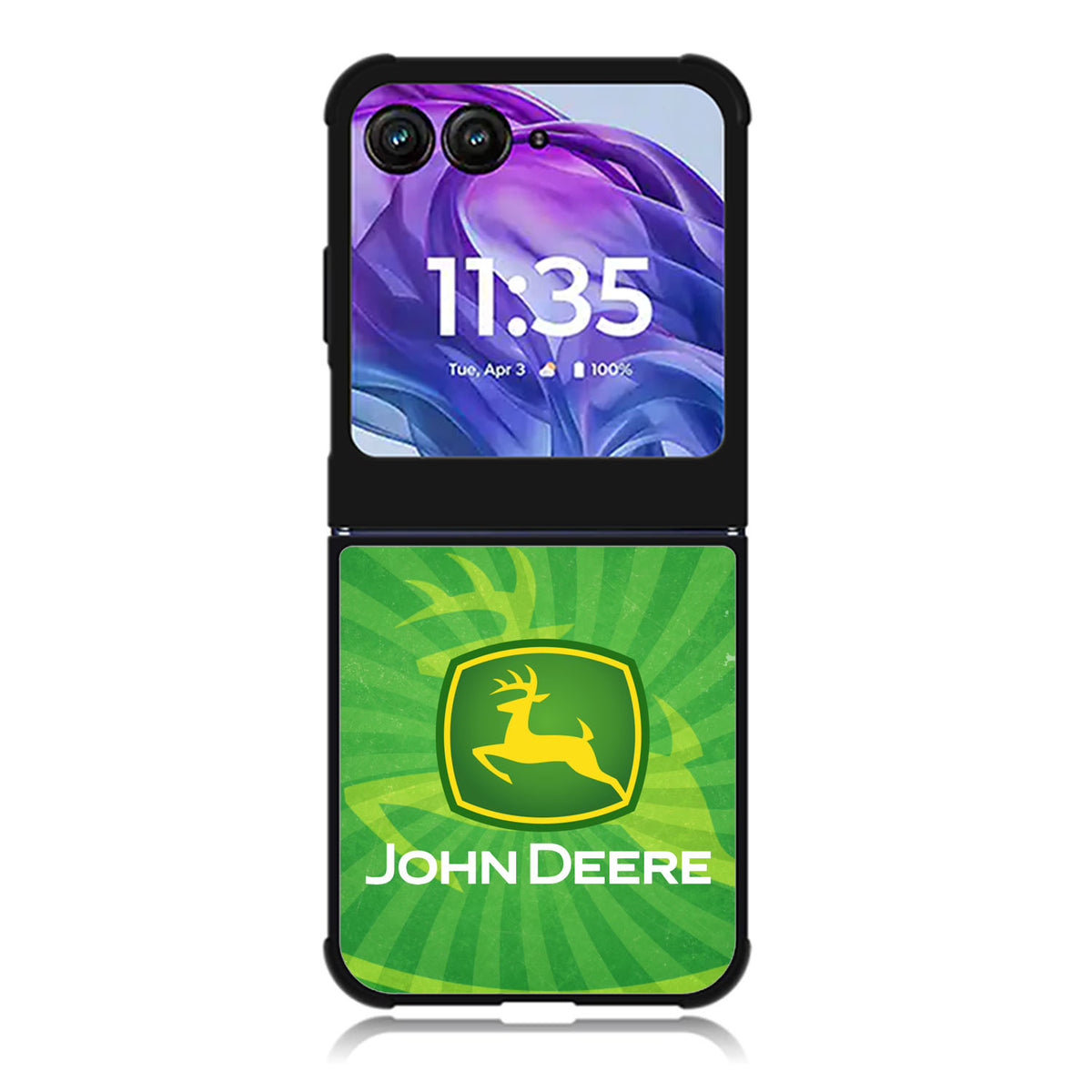 John Deere Tractors logo Motorola Moto Razr Plus 2025/2024 Case, Moto Razr 50 Ultra 5G BC1327