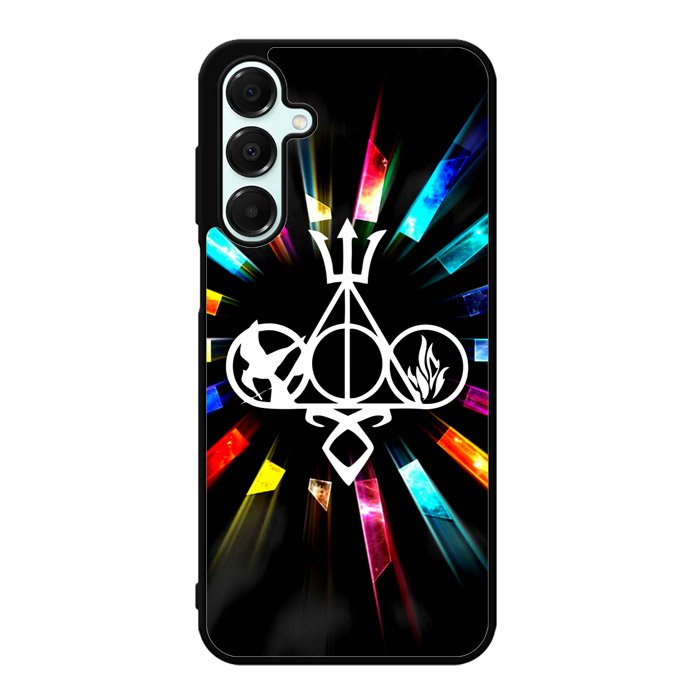 Harry Potter Divergent City of Bones  Hunger Games Logo Z3373 Samsung Galaxy A56 5G Case