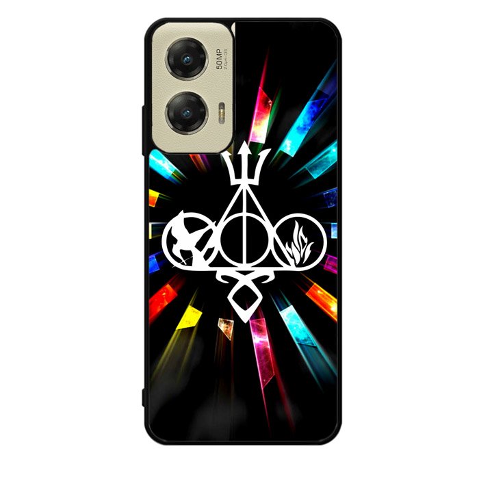 Harry Potter Divergent City of Bones  Hunger Games Logo Z3373 Motorola Moto G Stylus 5G 2024 Case