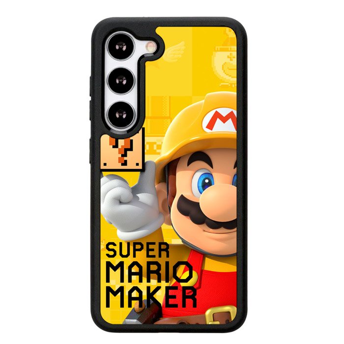 super mario maker yellow Z3516 Samsung Galaxy S25 5G Case
