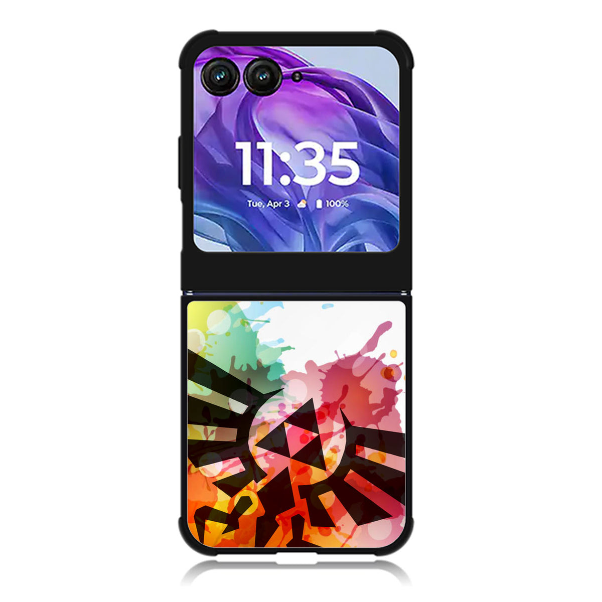 Legend of Zelda Symbol Paint Motorola Moto Razr Plus 2025/2024 Case, Moto Razr 50 Ultra 5G BC1334
