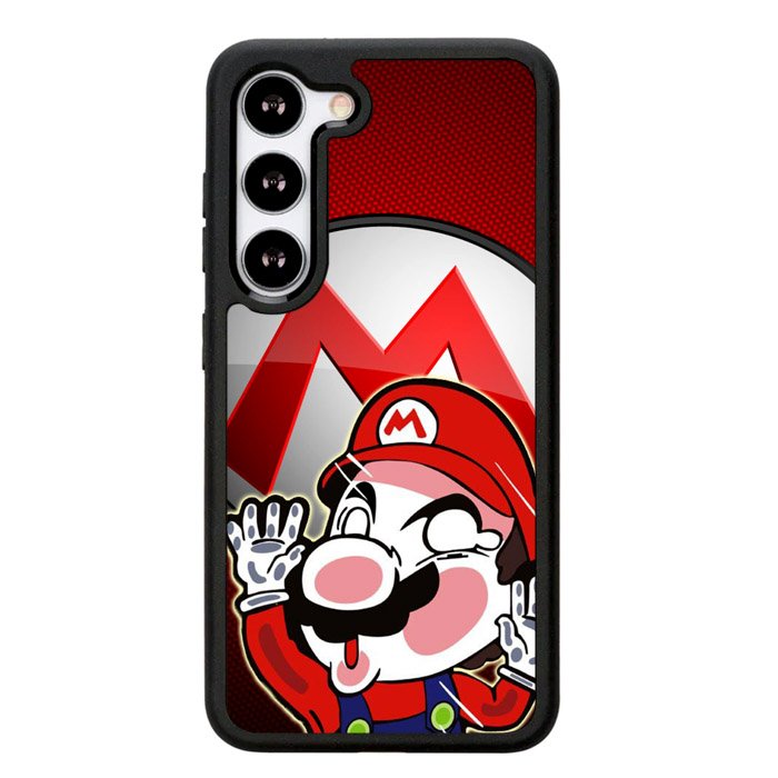 Sticker hit glass Mario Z3690 Samsung Galaxy S25 5G Case
