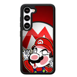 Sticker hit glass Mario Z3690 Samsung Galaxy S25 5G Case
