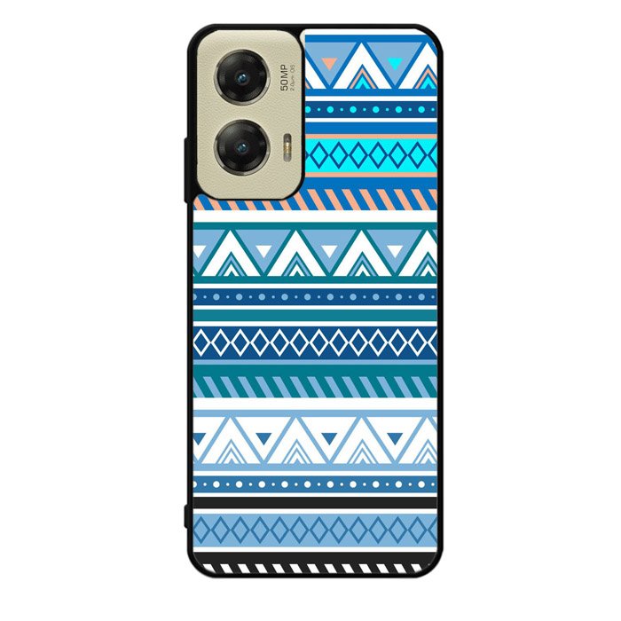 Aztec Pattern Blue Z3811 Motorola Moto G Stylus 5G 2024 Case